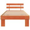 vidaXL Estrutura da Cama com cabeceira Marrom Cera 75 x 190 cm