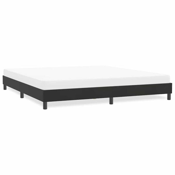 vidaXL Cama sem molas colch&atilde;o 180x210 cm veludo preto