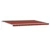 vidaXL Toldo retr&aacute;til Laranja e Marrom 500 &times; 350 cm