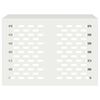 vidaXL Capa de Ar Condicionado Branco 100 x 50 x 70 cm A&ccedil;o