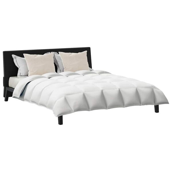 vidaXL Conjunto de Edredom com travesseiro 3 pcs Branco Pena de ganso