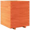 vidaXL Vaso/floreira de jardim 60x60x72 cm pinho maci&ccedil;o castanho mel
