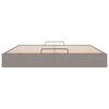 vidaXL Estrutura de cama otomana sem colch&atilde;o cinza 180x200 cm tecido
