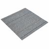 vidaXL Azulejo de Carpete Cinzentos claros com riscas 50 x 50 cm