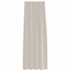 vidaXL Cortina de Voile 2 pcs Areia 260 x 140 cm Poli&eacute;ster
