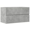 vidaXL Arm&aacute;rio suspenso WC 80x38,5x45cm deriv. madeira cinza cimento