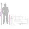 vidaXL Sof&aacute; de 2 lugares tecido 120 cm vermelho tinto