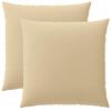 vidaXL Capa almofada 2 pcs HEERLEN Bege 60 x 60 cm Poli&eacute;ster