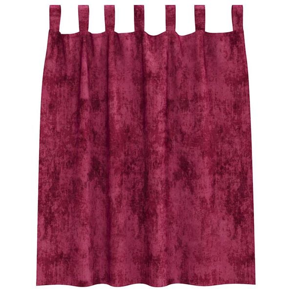 vidaXL Cortinas de Veludo 2 pcs Vinho Vermelho 140 x 140 cm Veludo