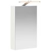 vidaXL Arm&aacute;rio de Espelho para Banheiro Branco 30 x 10,5 x 50 cm