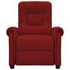 vidaXL Poltrona de massagens elétrica couro artificial vermelho tinto