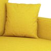 vidaXL Poltrona 60 cm tecido amarelo-claro
