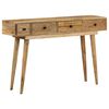 vidaXL Mesa consola 118x30x77 cm madeira de mangueira maci&ccedil;a