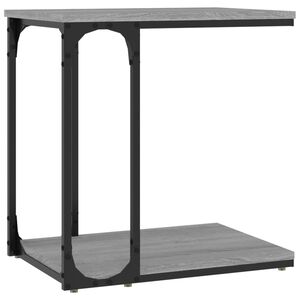 vidaXL Mesa de apoio 50x35x52 cm derivados de madeira cinzento sonoma