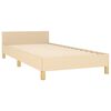 vidaXL Estrutura de cama sem colch&atilde;o 80x200 cm creme