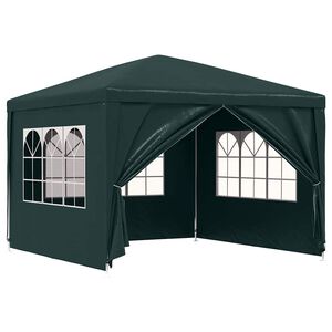 vidaXL Tenda para festas 3x3 m verde