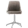 vidaXL Cadeiras de jantar girat&oacute;rias 2 pcs veludo cinzento-claro