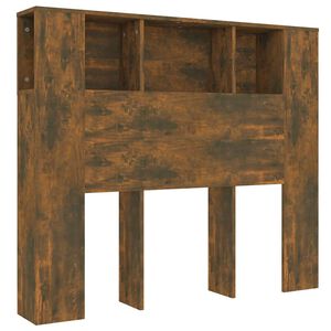 vidaXL Arm&aacute;rio de cabeceira 120x18,5x102,5 cm cor carvalho fumado