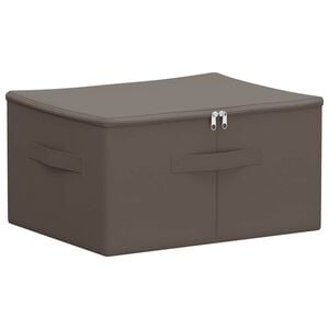 vidaXL Caixa de Armazenamento Cinzento 43 x 34 x 23 cm