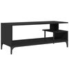 vidaXL M&oacute;vel TV 102x40x41 cm derivados madeira/a&ccedil;o revestido p&oacute; preto
