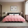 vidaXL Duvet de Ano Inteiro Colchonete Rosa 220 x 260 cm Microfibra