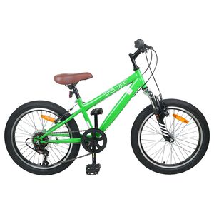 vidaXL Kids Mountain Bike 20 Polegadas 6-Speed para 5-8 anos Verde