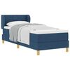 vidaXL Cama Box com cabeceira Azul 80 x 200 cm tecido