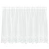 vidaXL Cortina de Renda Branco 80 x 200 cm Poli&eacute;ster