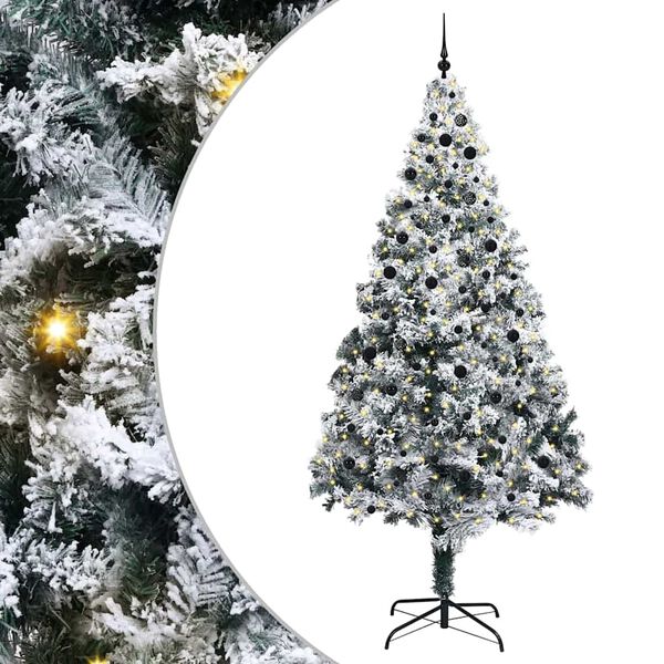 vidaXL &Aacute;rvore de Natal com 300 LEDs com suporte Verde 300 cm PVC