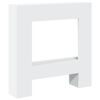 vidaXL Cornija de lareira 81x18x82 cm derivados de madeira branco