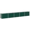 vidaXL Cama de Jardim Elevada Verde 400 x 40 x 55 cm A&ccedil;o galvanizado