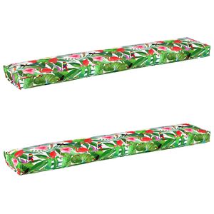 vidaXL Conjunto de Almofadas para Palete Floral 2 pcs Selva Tropical