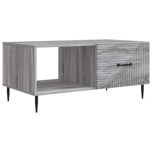 vidaXL Mesa de centro Sonoma Cinzento 90 x 50 x 40 cm