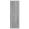 vidaXL Sapateira 54x34x100,5 cm derivados de madeira cinzento sonoma