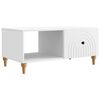 vidaXL Mesa de centro Branco 90 x 50 x 40 cm Derivados de Madeira