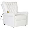 vidaXL Cadeira de Massagem El&eacute;trica Branco creme 78 x 148 x 71 cm
