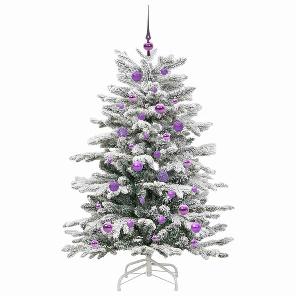 vidaXL Árvore de Natal Articulada Artificial Branco 150 cm PE e PVC