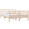 vidaXL Estrutura de cama 140x190 cm madeira de pinho maci&ccedil;a