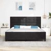 vidaXL Cama Box com cabeceira Preto 200 x 200 cm Veludo