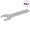 vidaXL Chave 12 unid. Prateado 13 mm Ferro