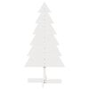 vidaXL Árvore de Natal decorativa 120cm madeira de pinho maciça branco