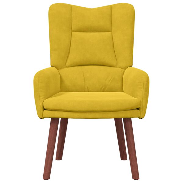 vidaXL poltrona Amarelo 63 x 67 x 94 cm Veludo