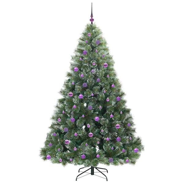 vidaXL &Aacute;rvore de Natal Artificial com 300 LEDs Verde 210 cm PE e PVC