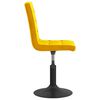 vidaXL Cadeiras de jantar giratórias 2 pcs veludo amarelo mostarda
