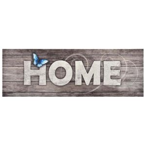 vidaXL Tapete de cozinha lav&aacute;vel com design Home 60x180 cm