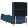 vidaXL Cama Box com colch&atilde;o com cabeceira Azul 100 x 200 cm tecido