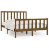 vidaXL Estrutura de cama 160x200 cm madeira maci&ccedil;a castanho mel