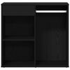vidaXL Gabinete de Maquiagem com gaveta Carvalho Preto 80 x 40 x 75 cm