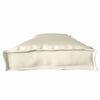 vidaXL Travesseiro de palete Creme 180 x 40 x 8 cm Tecido Oxford
