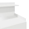 vidaXL Mesa de cabeceira com 2 gavetas 40x36,5x62 cm branco